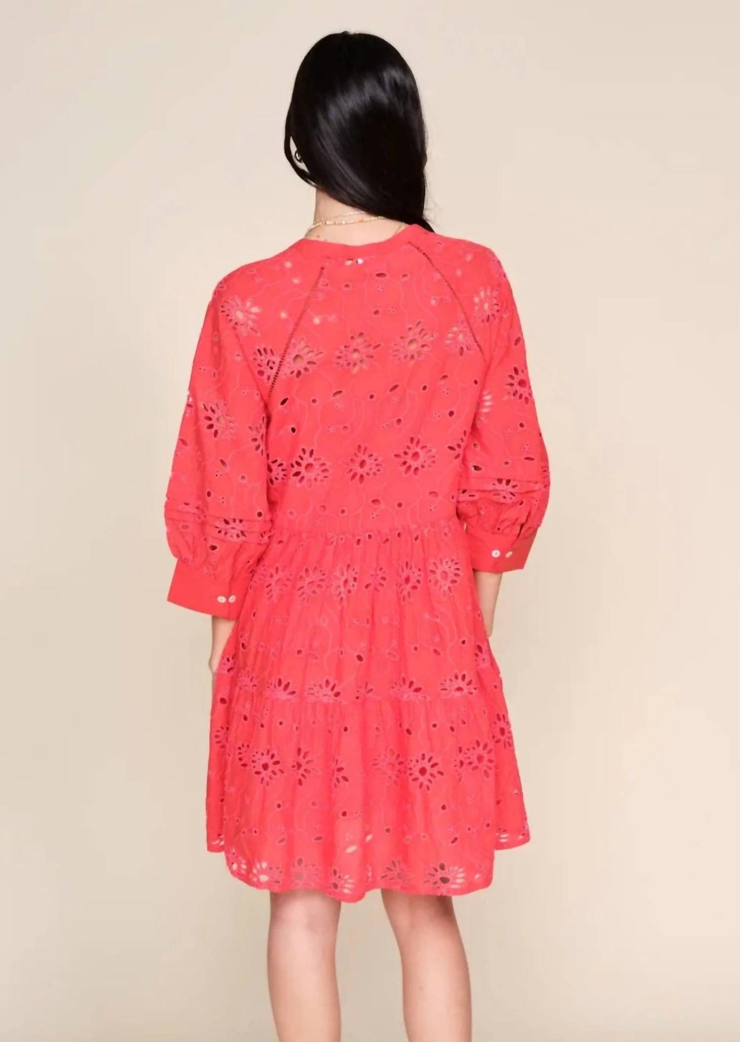 Yara Eyelet Mini Dress