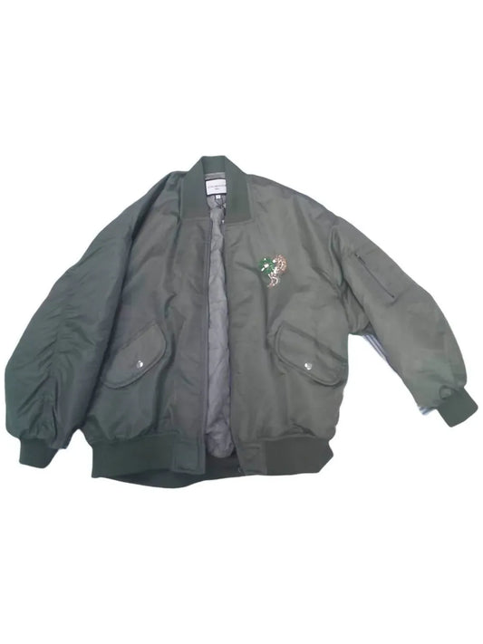 Gold & Silver - Women's Bomber Jacket With Brooch - Rack Hunt