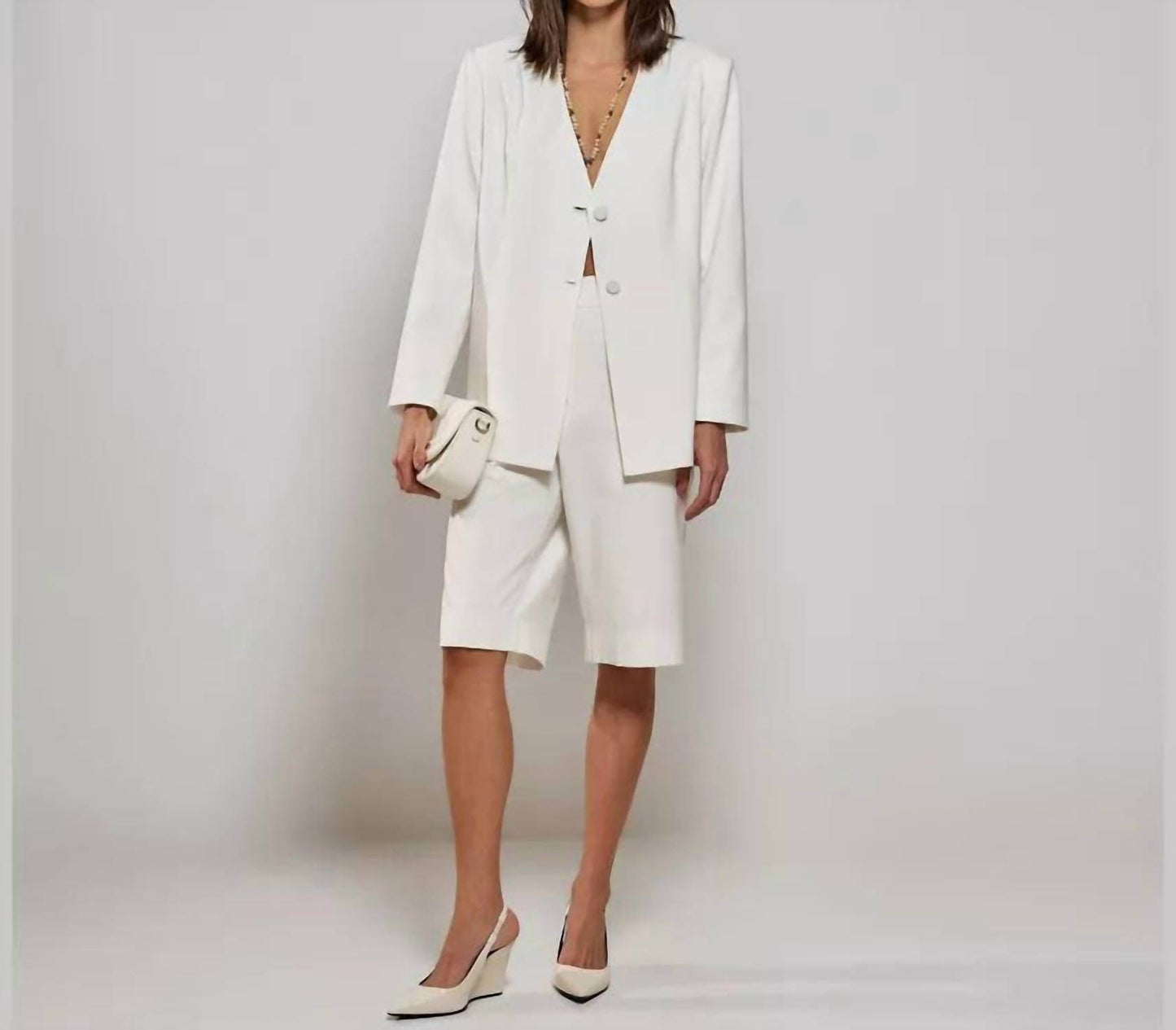 Raizz - Twill Tailored Chic Blazer And Pants Set - Rack Hunt -