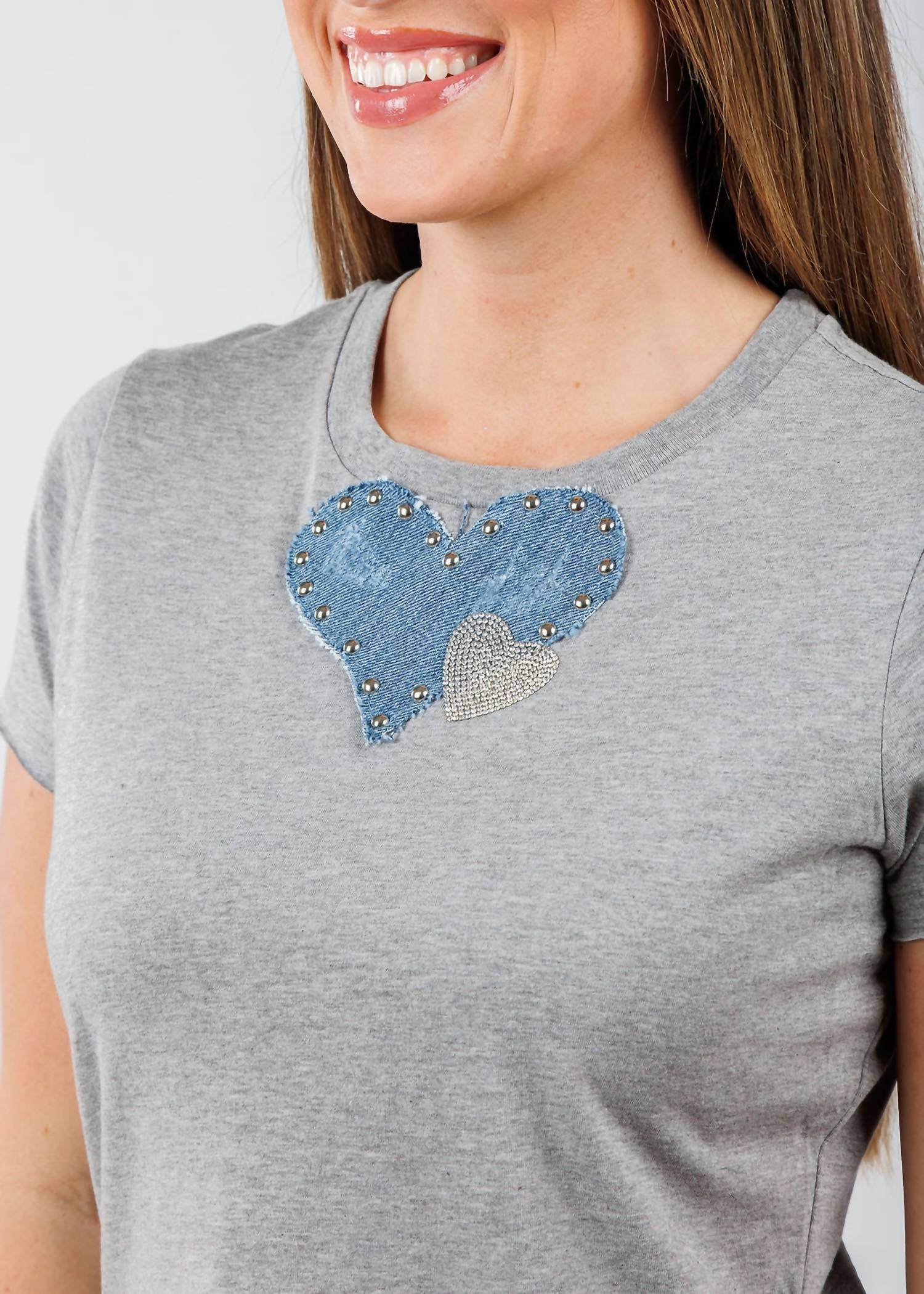 Suzy T - Women's Nina Double Heart Top - Rack Hunt