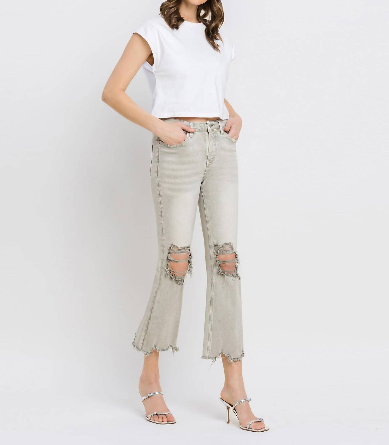 Women's Jaya Lovervet Vintage Crop Flare Jean