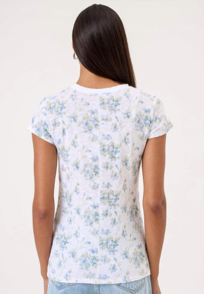 Meadow Short Sleeve Floral Ringer Tee