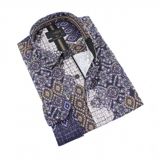Modern Style Digital Print Button Down Shirt