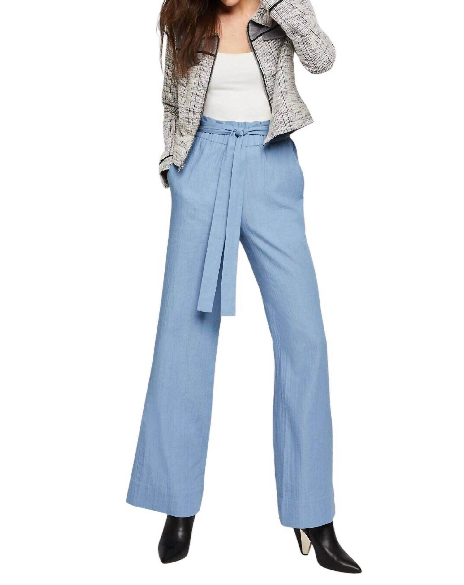 BCBGeneration - Woven Textured Paper bag Denim Trousers - Rack Hunt -