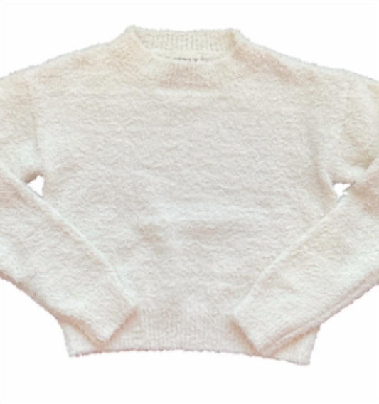 Girl's Sherpa Crew Neck Pullover