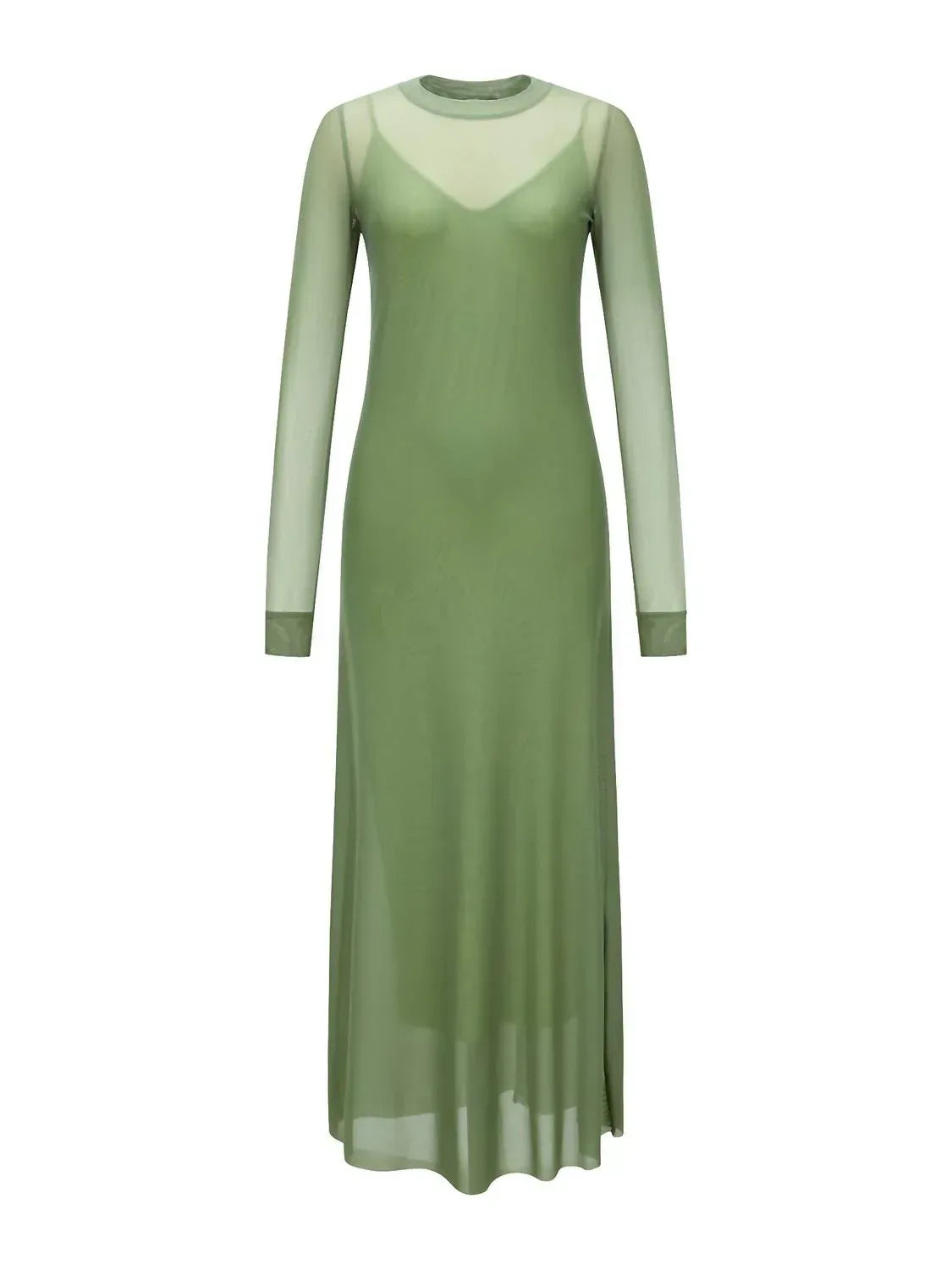 T.W.I.N. That’s What I Need - Mesh Maxi Dress - Rack Hunt