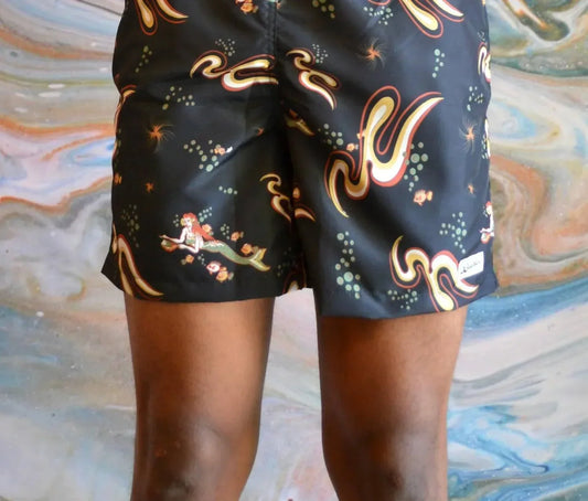 Bather - Patterned Swim Trunks - Rack Hunt