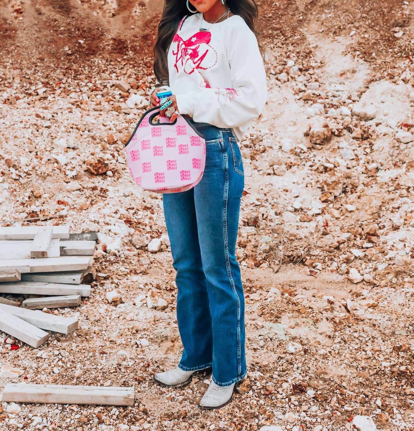 The Front Porch Label - Women's Howdy Lunch Tote Bag - Rack Hunt -