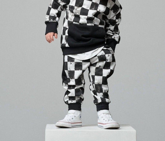 Kid's Checkered Sweatpants