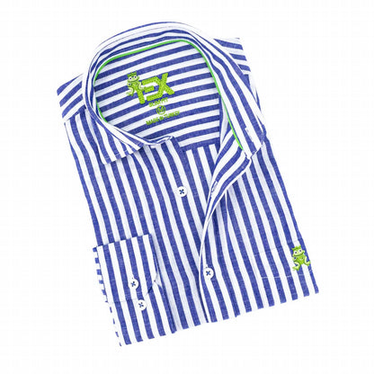 Men's Stanford Stripe Frog Linen Shirt