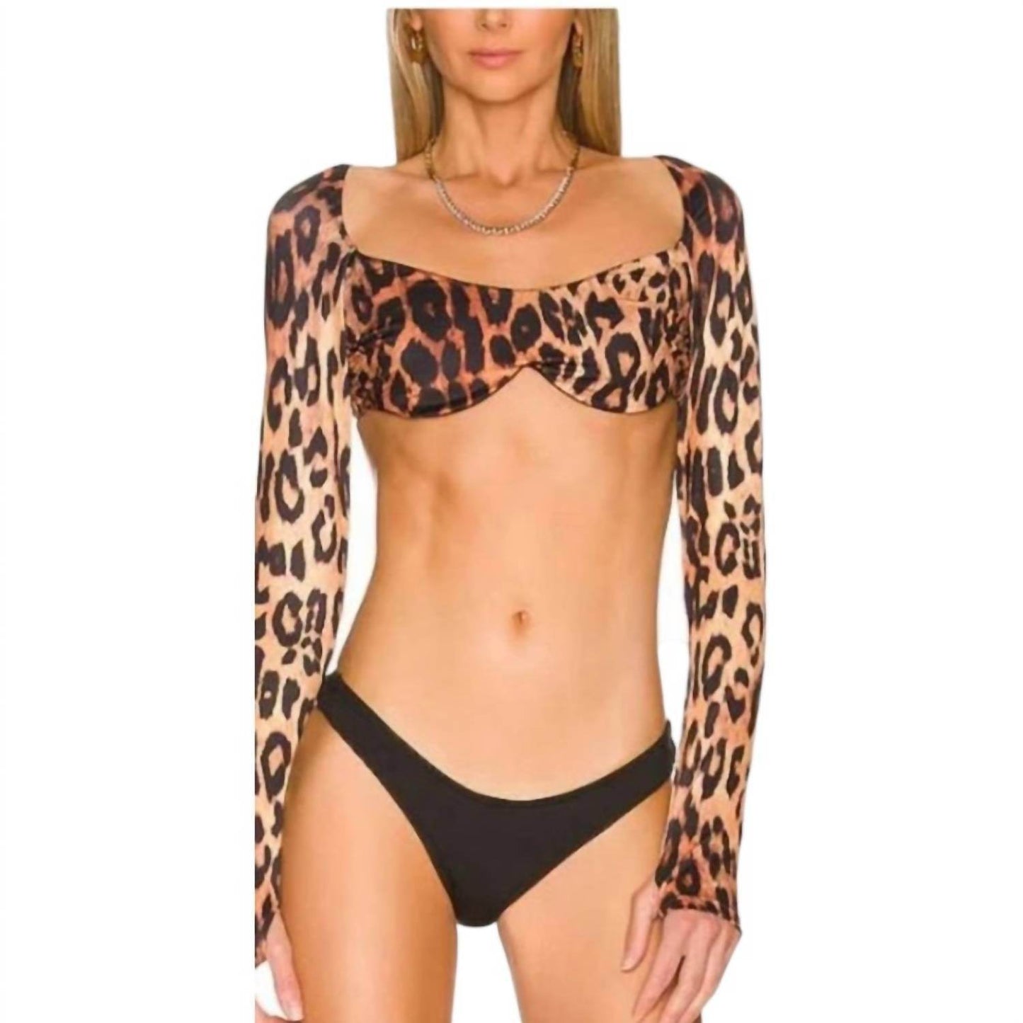 We are HAH - Leopard Print Long Sleeve Top - Rack Hunt