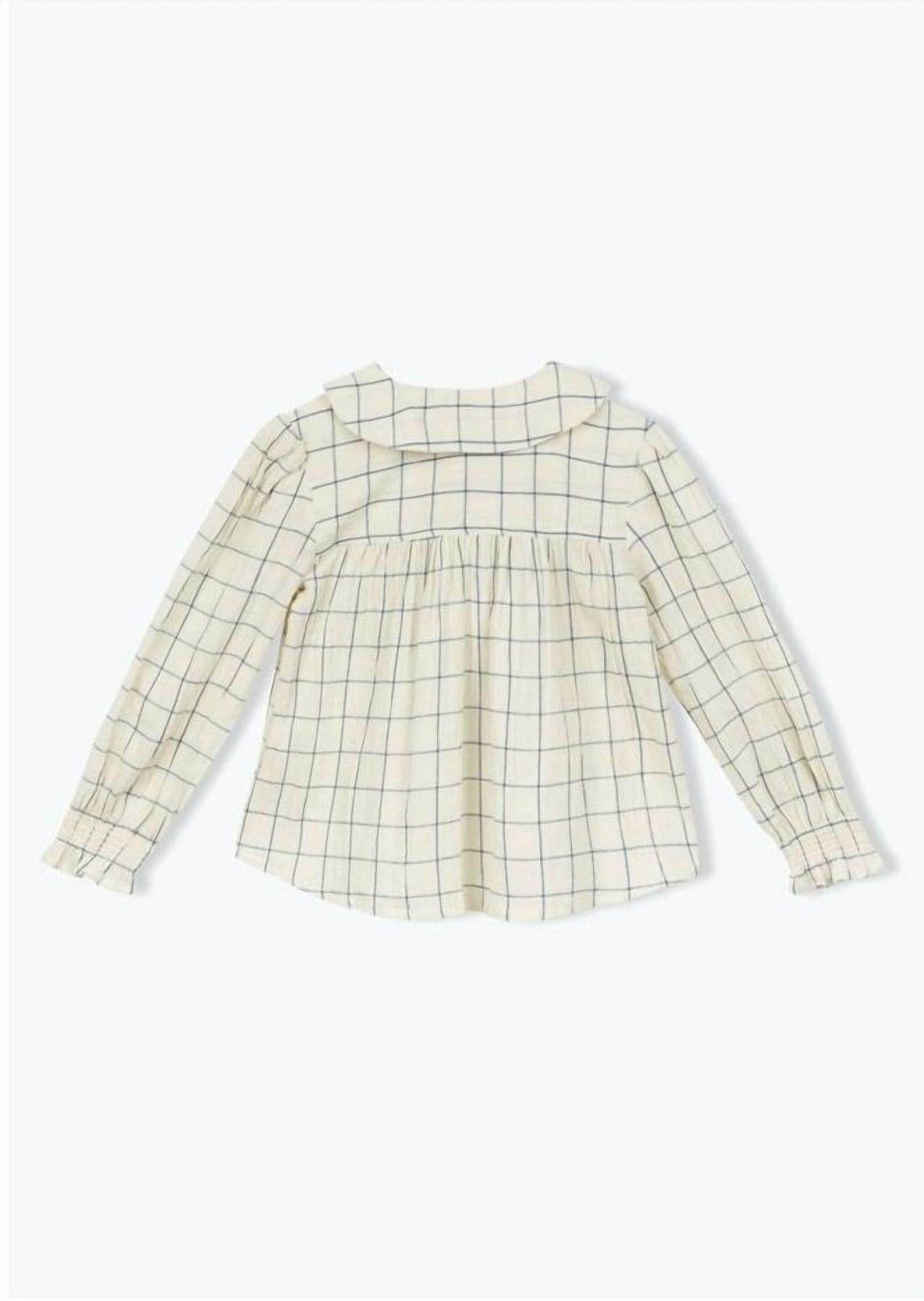 Arsène et les Pipelettes - Emilie Crepe Check Blouse - Rack Hunt -