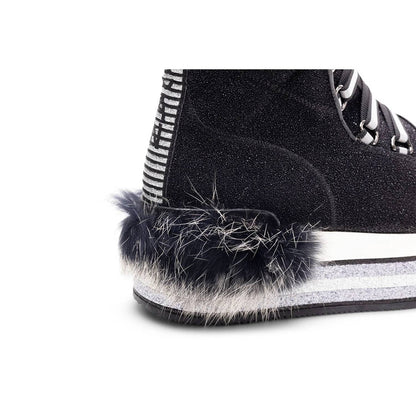 Women's Fur-trimmed Platform Boots