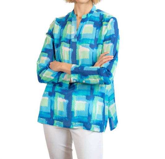 BYLYSE - PRINTED CRINKLE GAUZE BLOUSE - Rack Hunt -