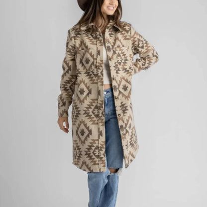 Shay Faux Wool Long Shacket