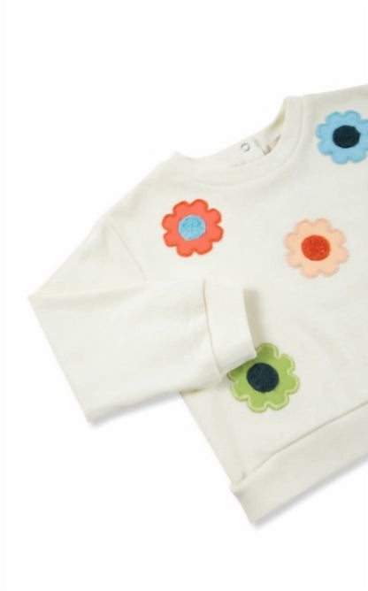 Kid's Flower Pullover Pants Set