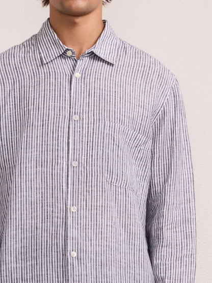 Telles Linen Striped Shirt