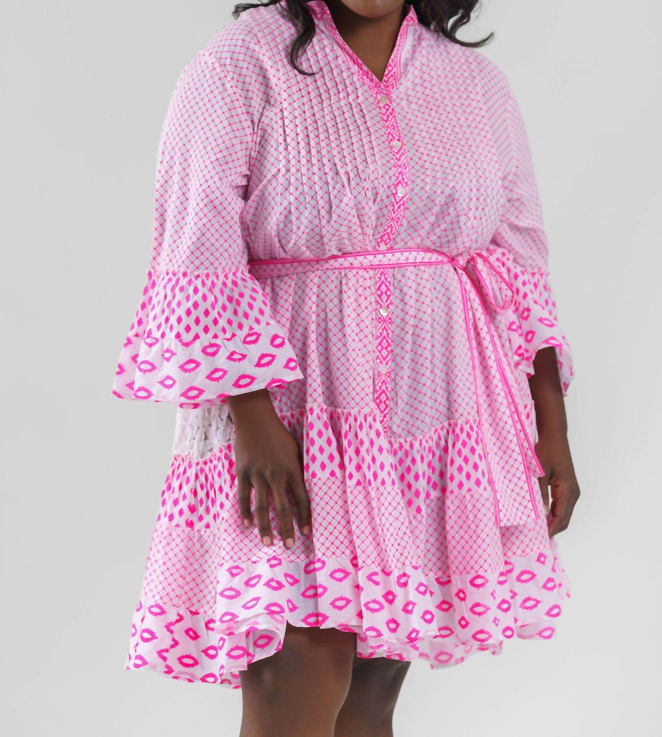 Pep's Cannes - Short Net Print Mini Dress - Plus - Rack Hunt -