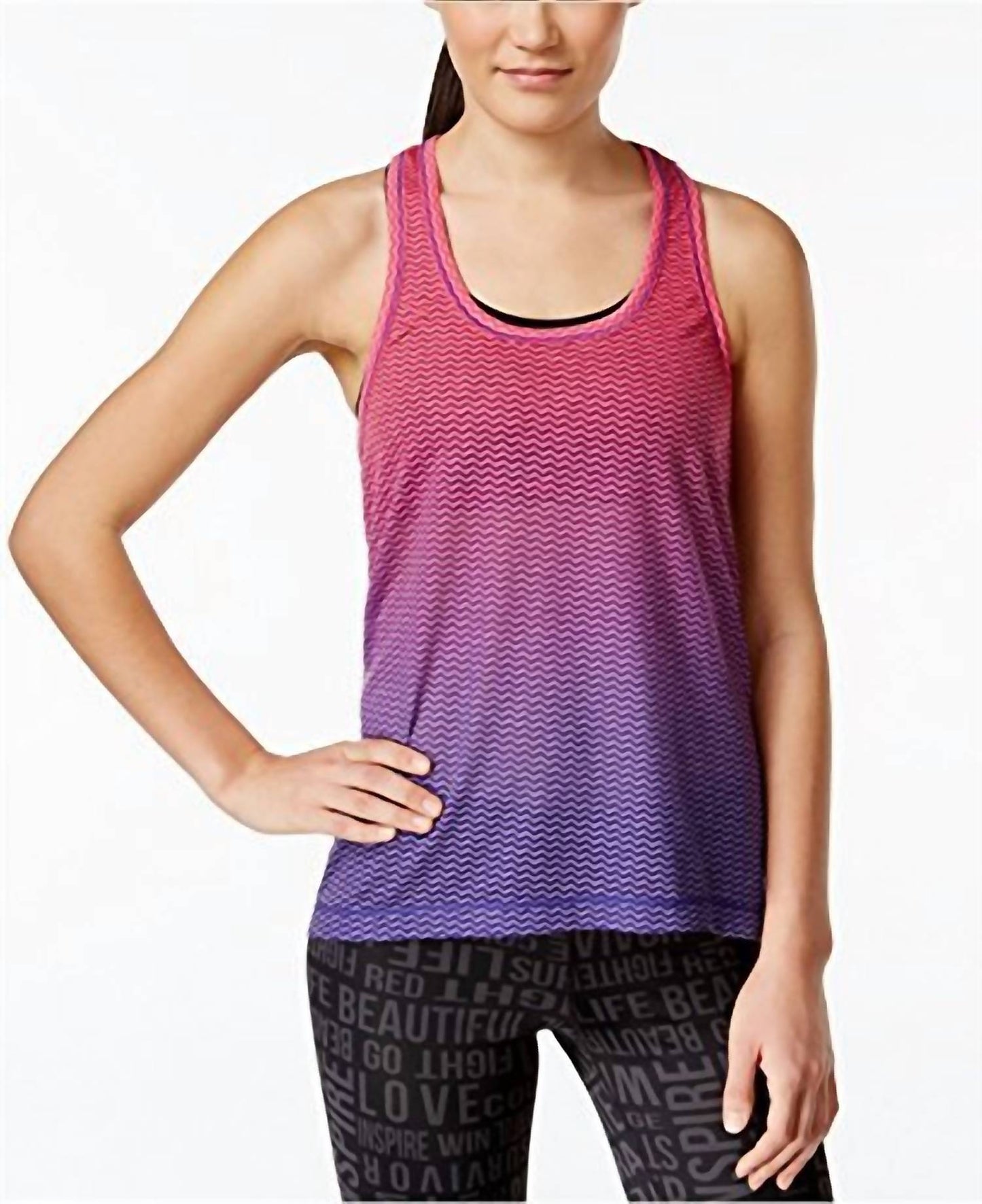 Space Dyed T Back Tank Top
