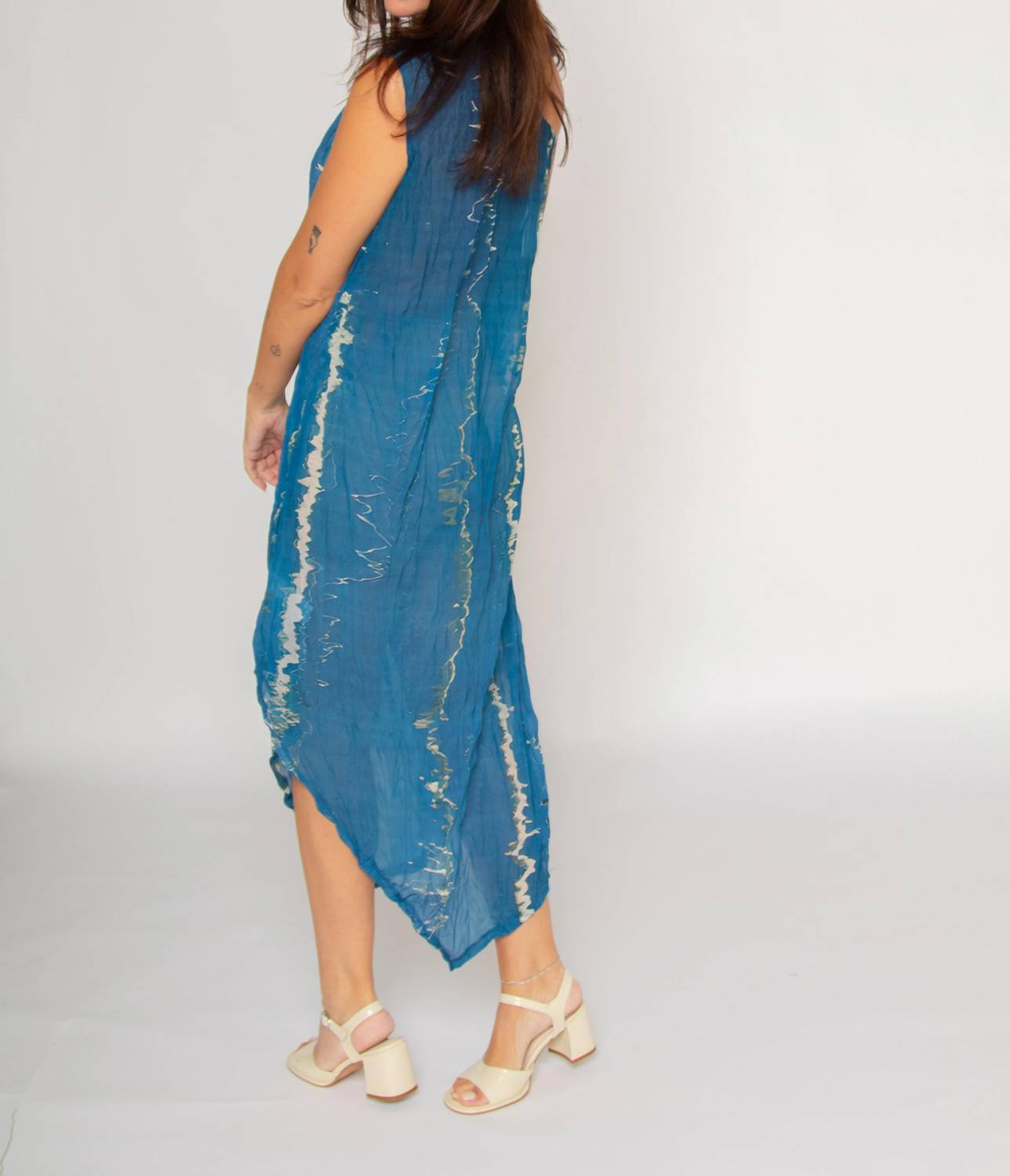 One Shoulder Crinkle Dress