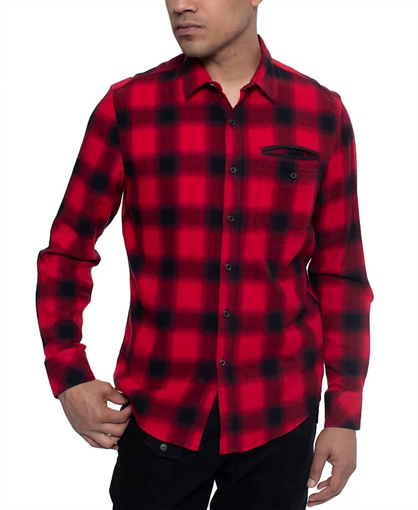 Sean John - Plaid Long Sleeves Shirt - Rack Hunt -