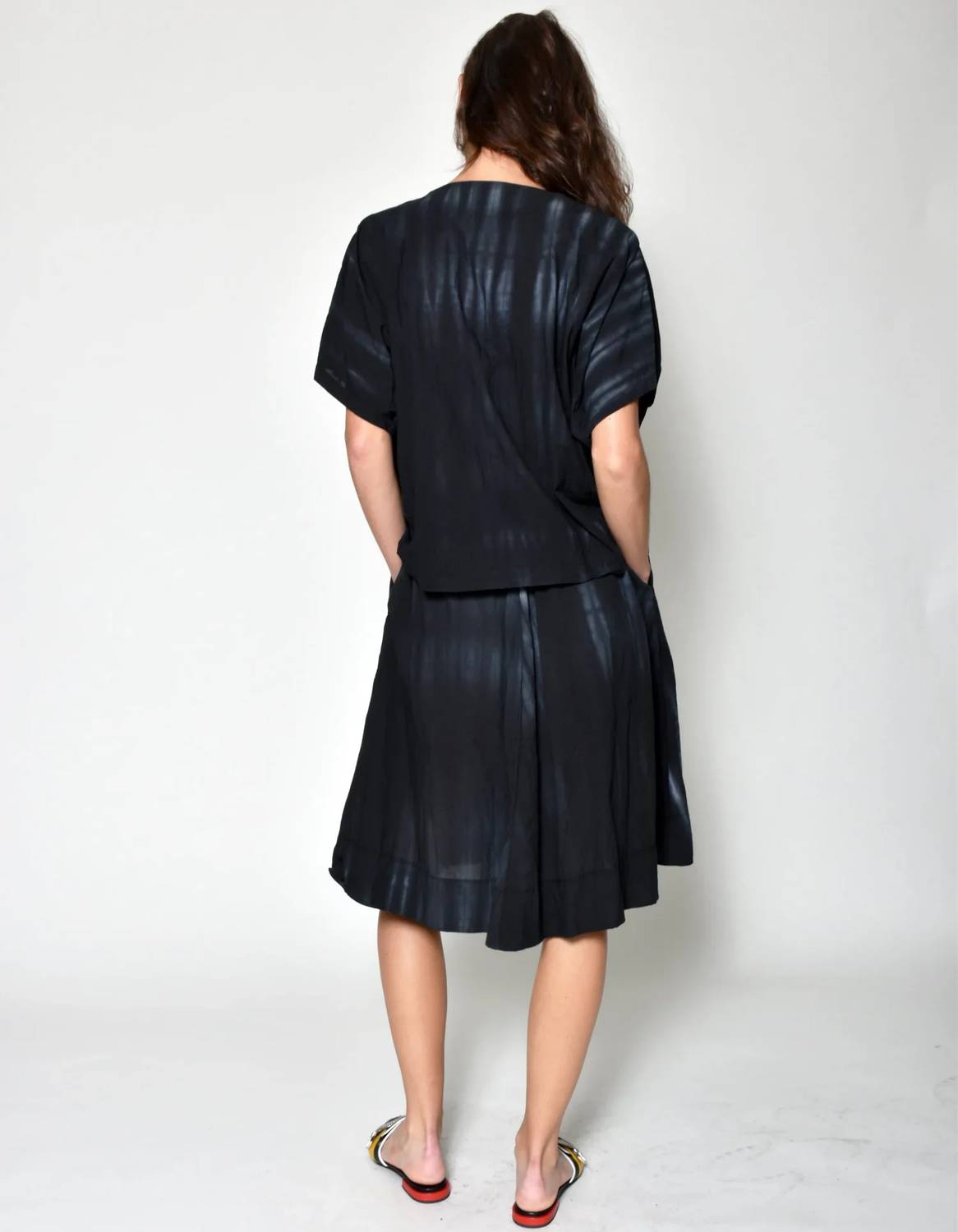 Padded Necklace Short Sleeve Top