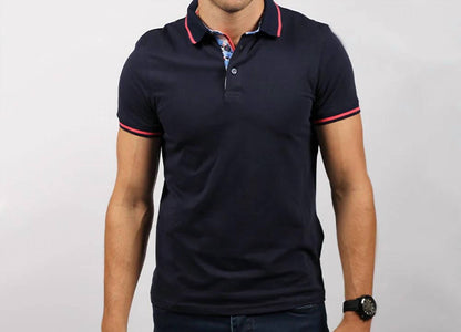 Polo Shirt With Red Trim