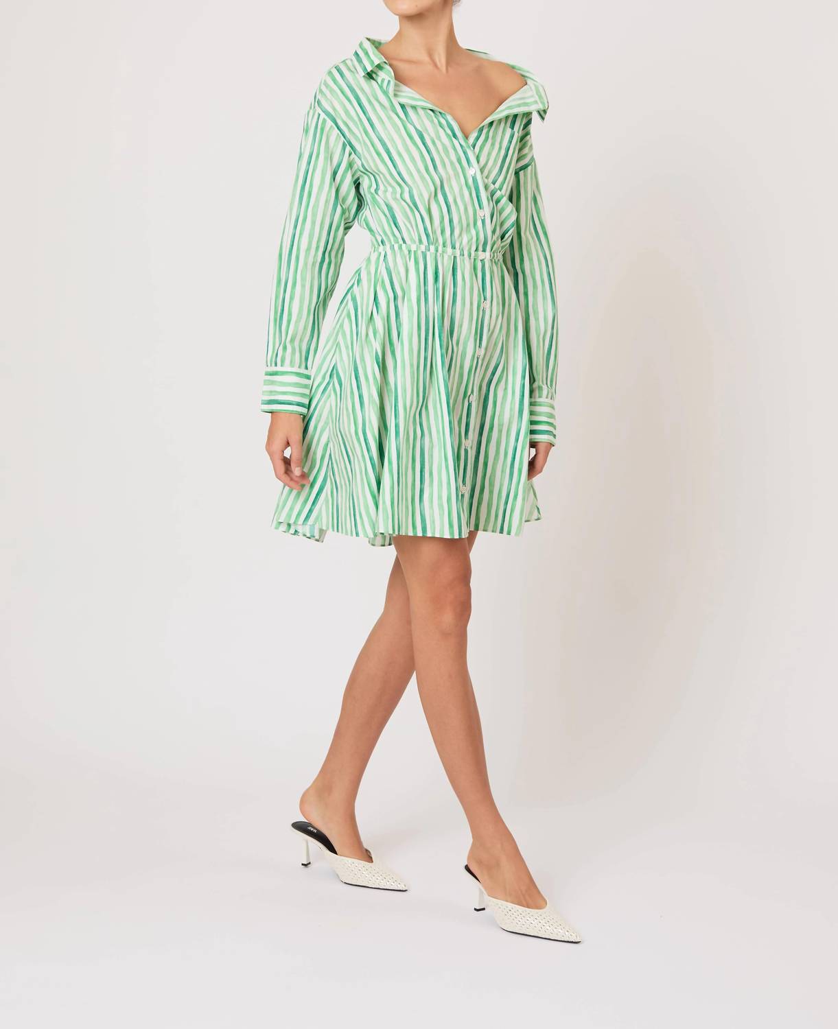 Falling Off The Shoulder Mini Dress