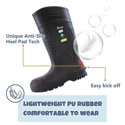 Pinnip - Men's Csa Approved Waterproof Steel Toe Safety Boots - Rack Hunt