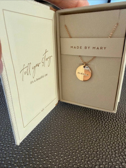 Mama Disc Necklace