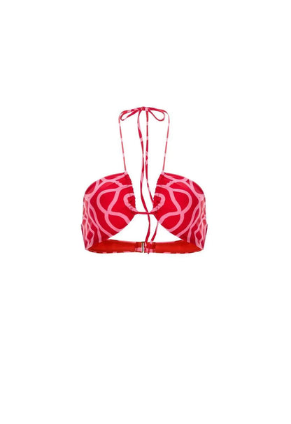 Agua by Agua Bendita - Candela Ipanema Escarlata Bikini Top - Rack Hunt