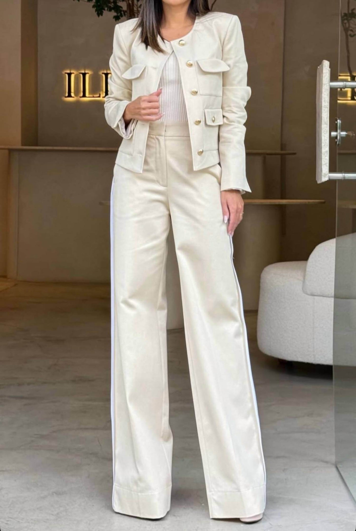 Skunk - Perfect Chanel Like Blazer And Pants Set - Rack Hunt -