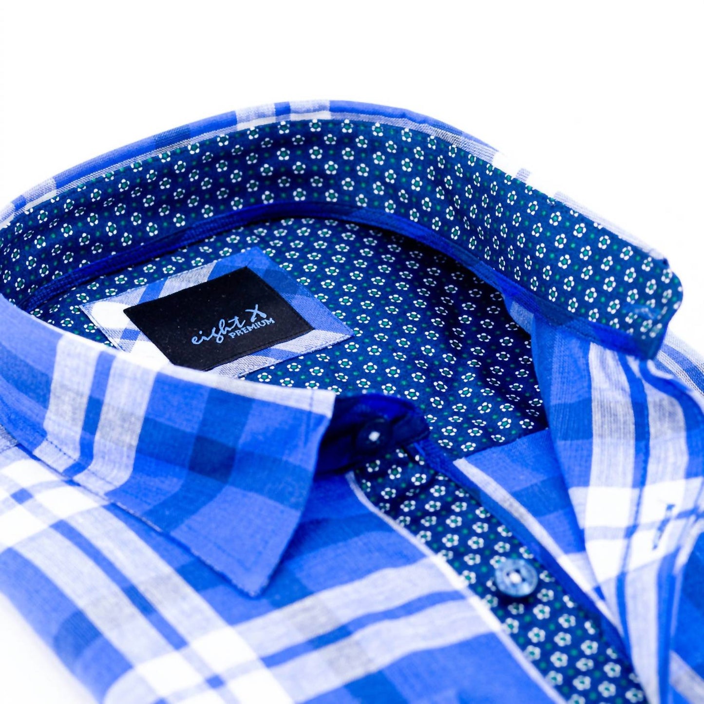 Men's Plaid Linen Shirt