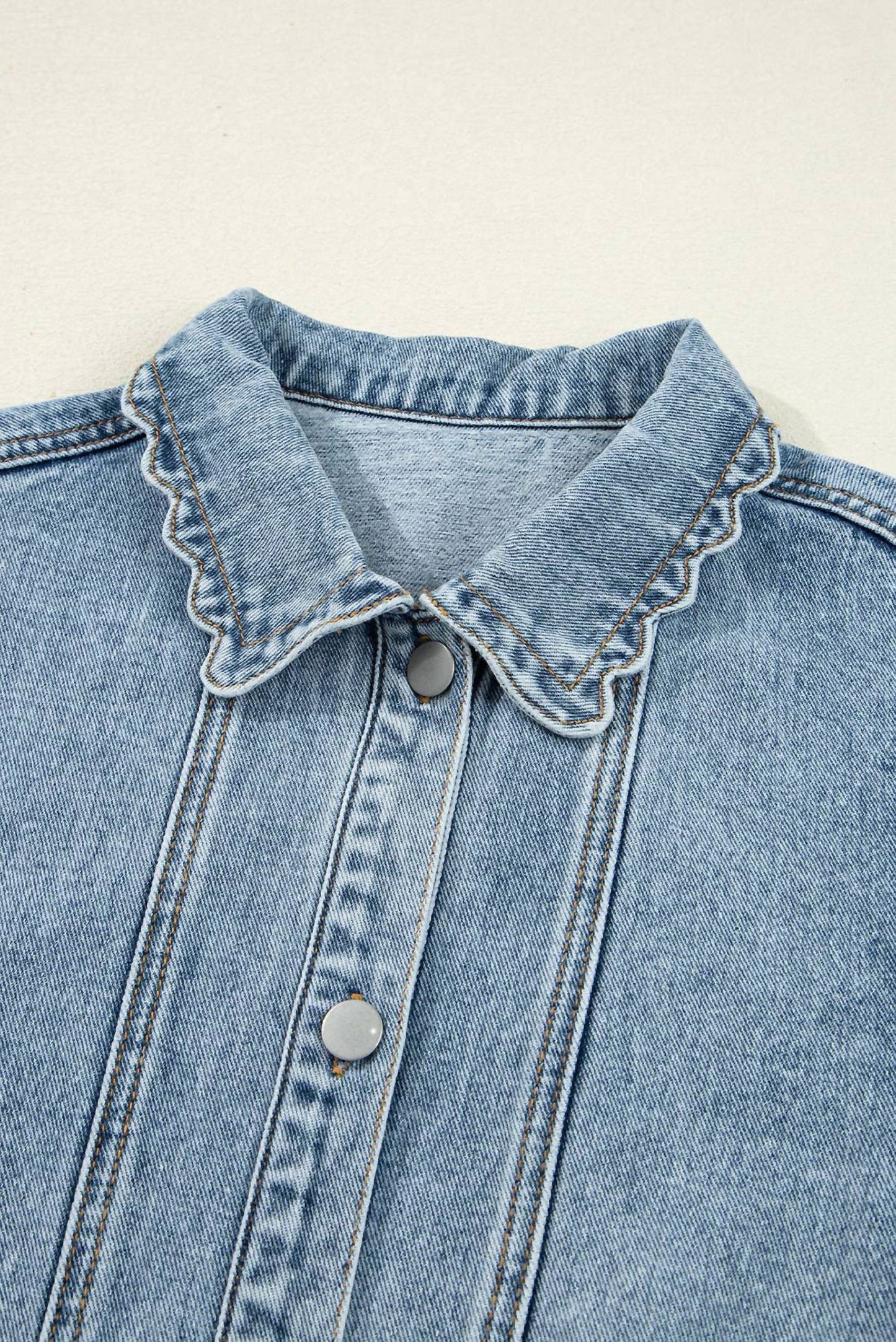 Willow Scallop Denim Jacket
