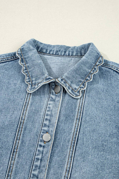 Willow Scallop Denim Jacket