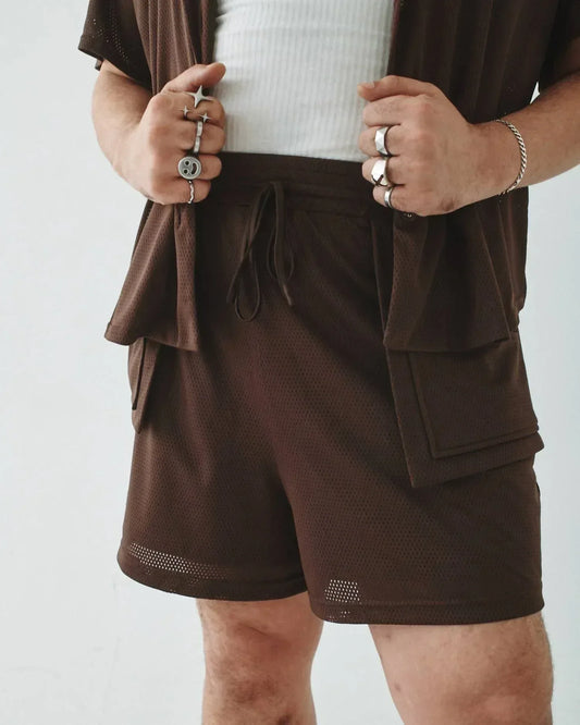 T.W.I.N. That’s What I Need - Mesh Pull-on Utility Short - Rack Hunt