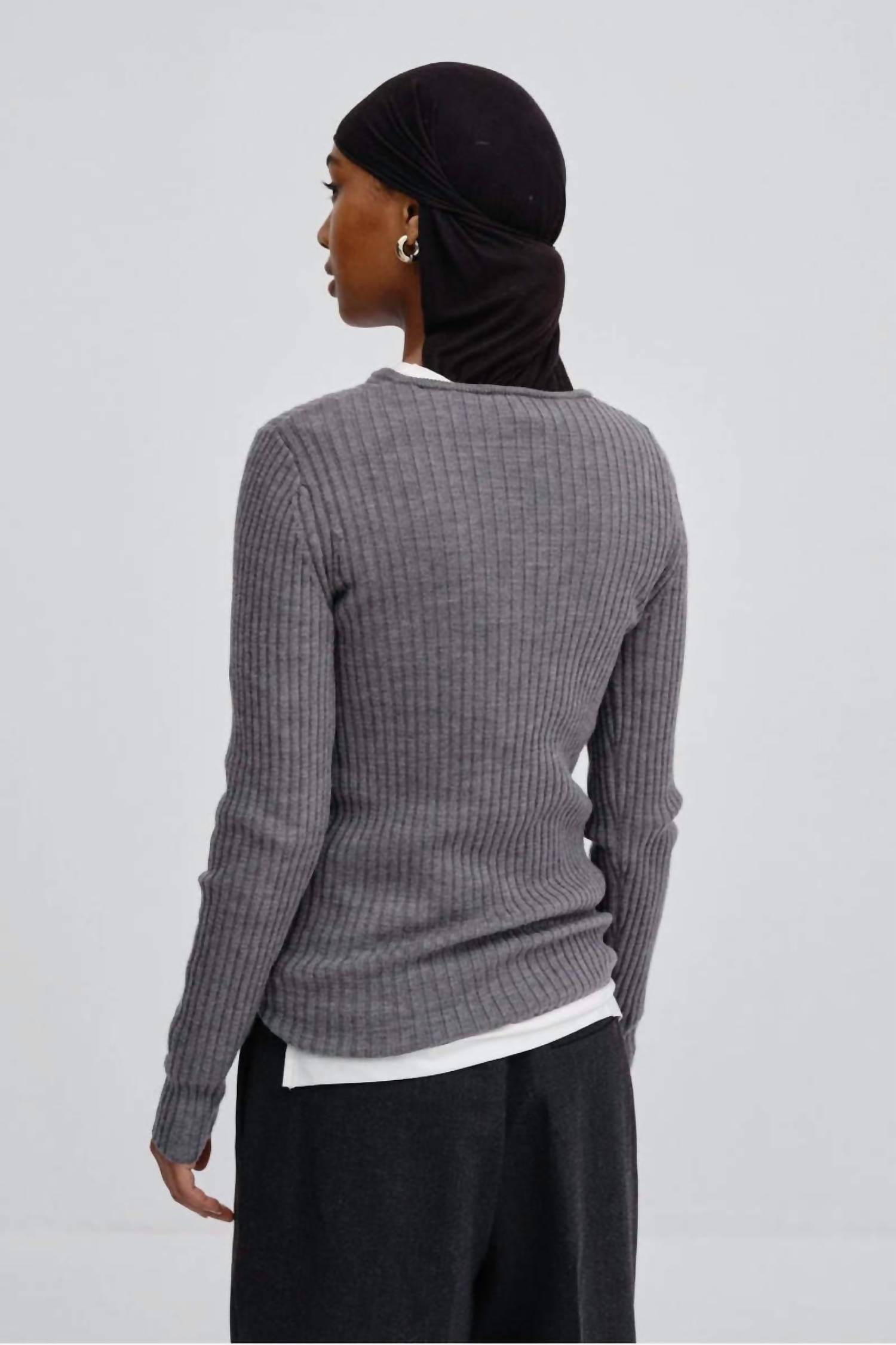 Herskind - Ribbed Slim Crew Sweater - Rack Hunt