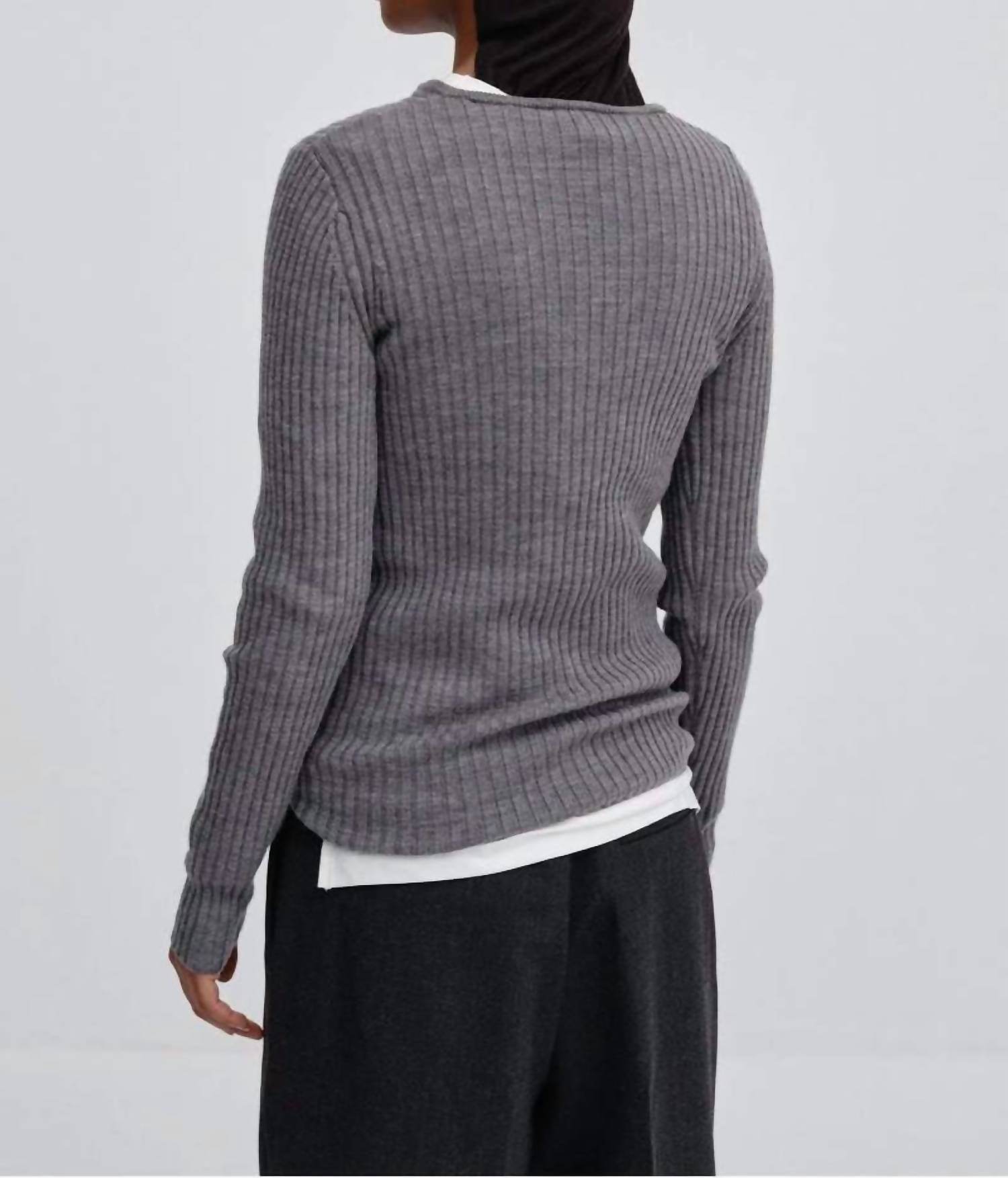 Herskind - Ribbed Slim Crew Sweater - Rack Hunt