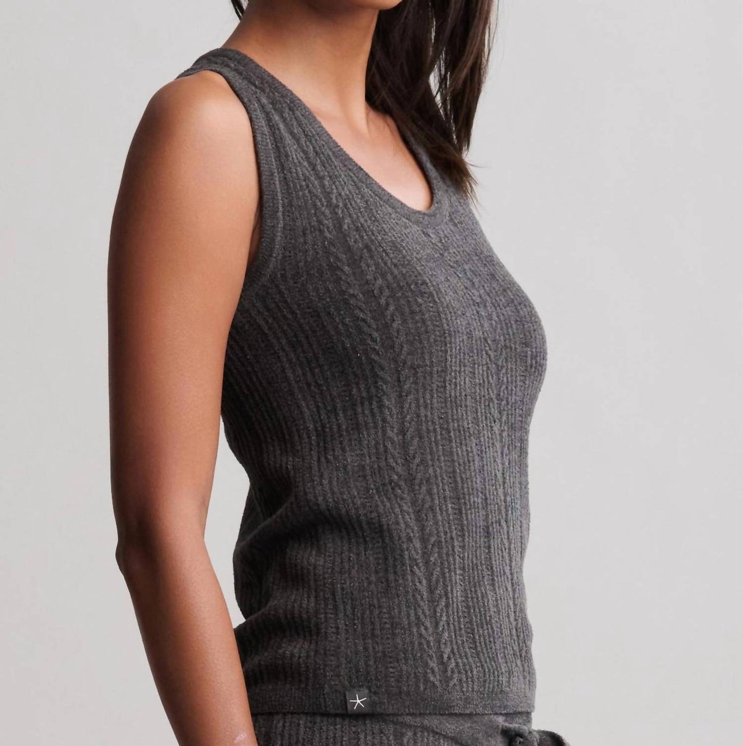 Cozychic Ultra Lite Cable Knit Tank