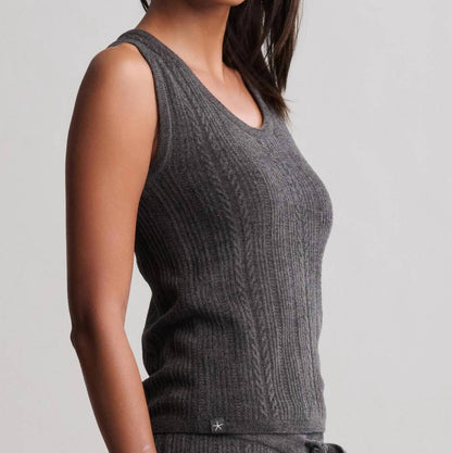 Cozychic Ultra Lite Cable Knit Tank