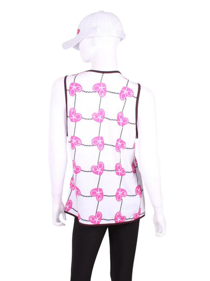 Love Love Tennis - Women's Vee Straight Tank - Rack Hunt