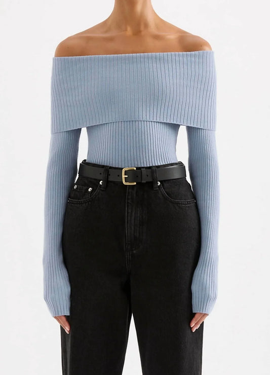 Nude Lucy - Krishna Off Shoulder Knit Top - Rack Hunt