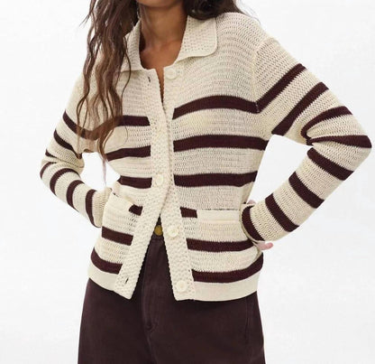 Costi Striped Cardigan