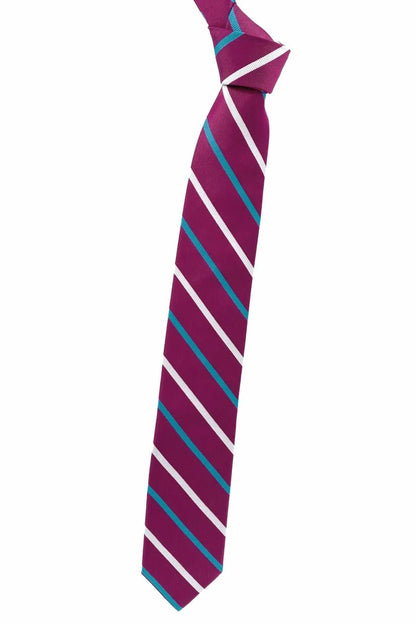 Men's Multi-textured Stripe Woven Silk Tie