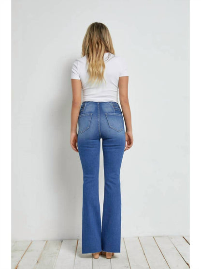 High Rise Side Slit Jean