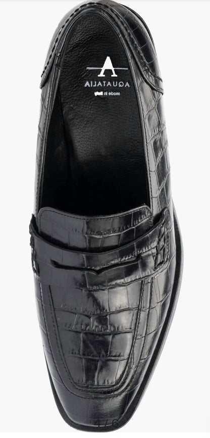 Women's Riya Croc Embossed Penny Loafer