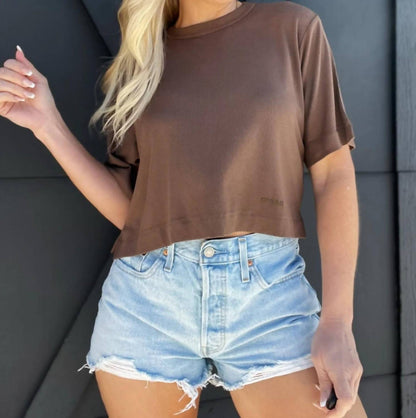 Karen Oversized Cropped Tee