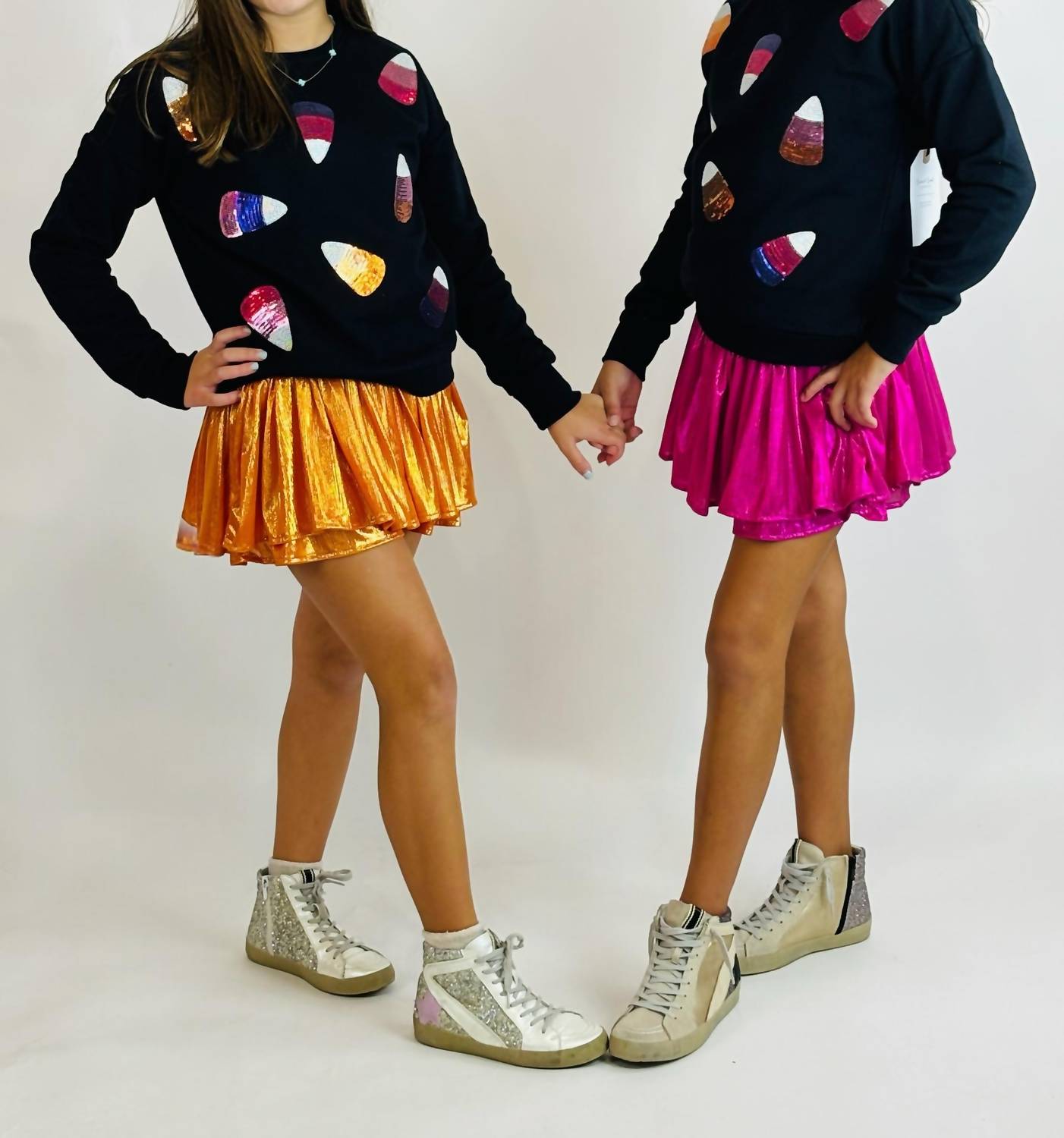 Sequin Candy Corn Sweatshirt