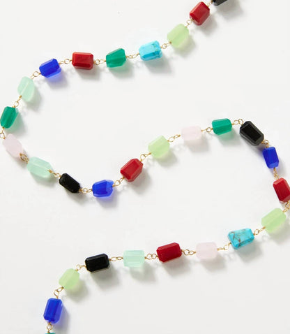 Women's Beaded Gemstone Necklace
