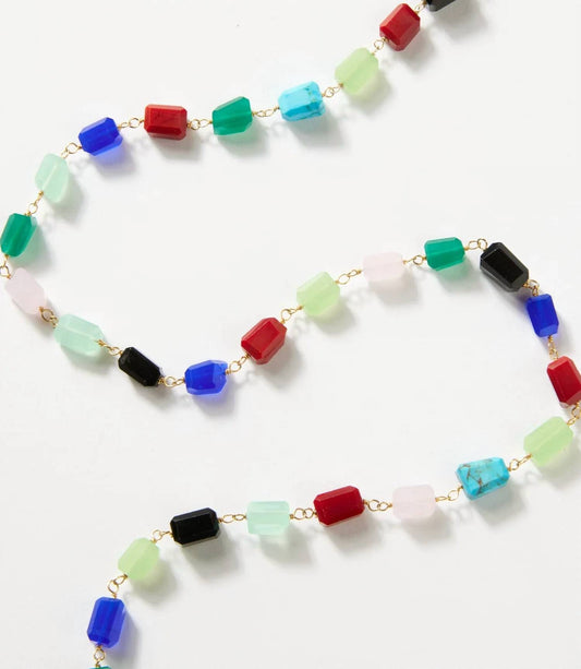 Women's Beaded Gemstone Necklace